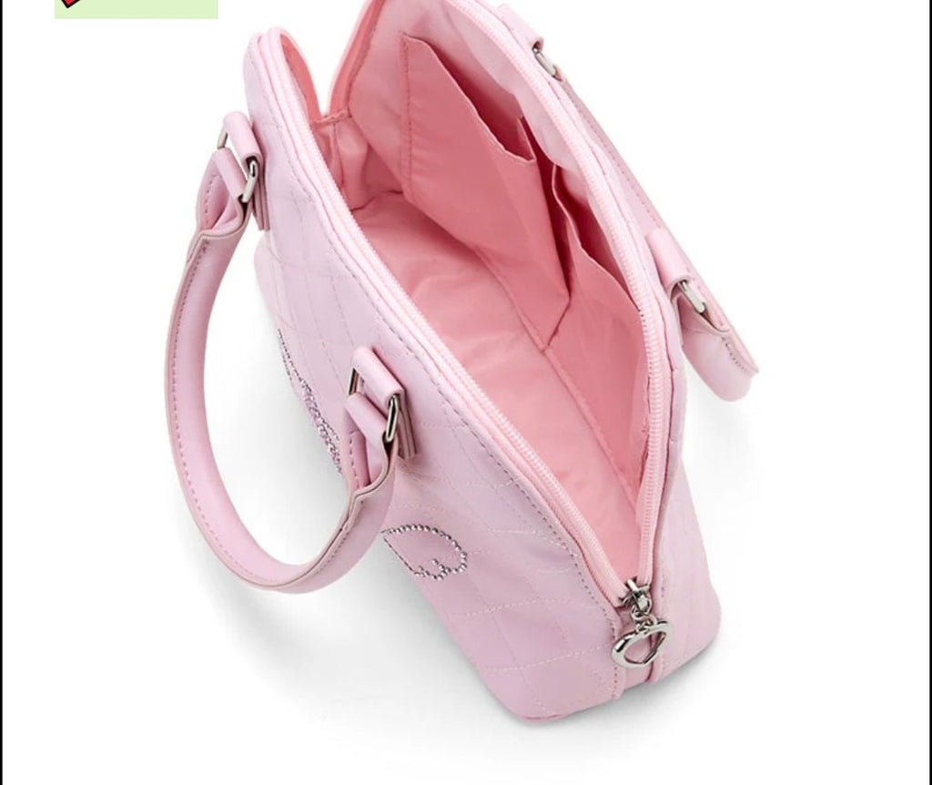 Hello Kitty Quilted Crossbody Bag – Pink Kawaii Shoulder Purse