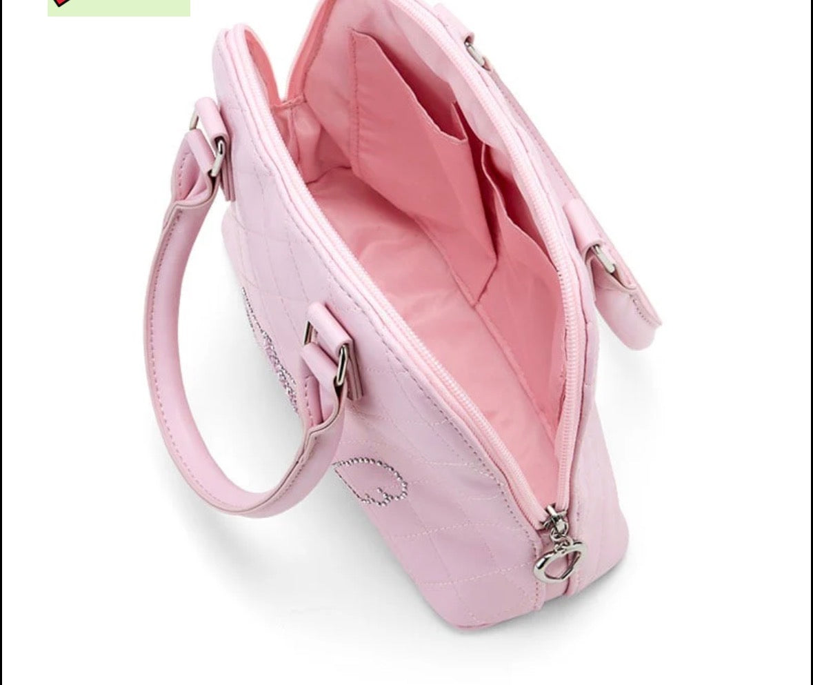 Hello Kitty Quilted Crossbody Bag – Pink Kawaii Shoulder Purse