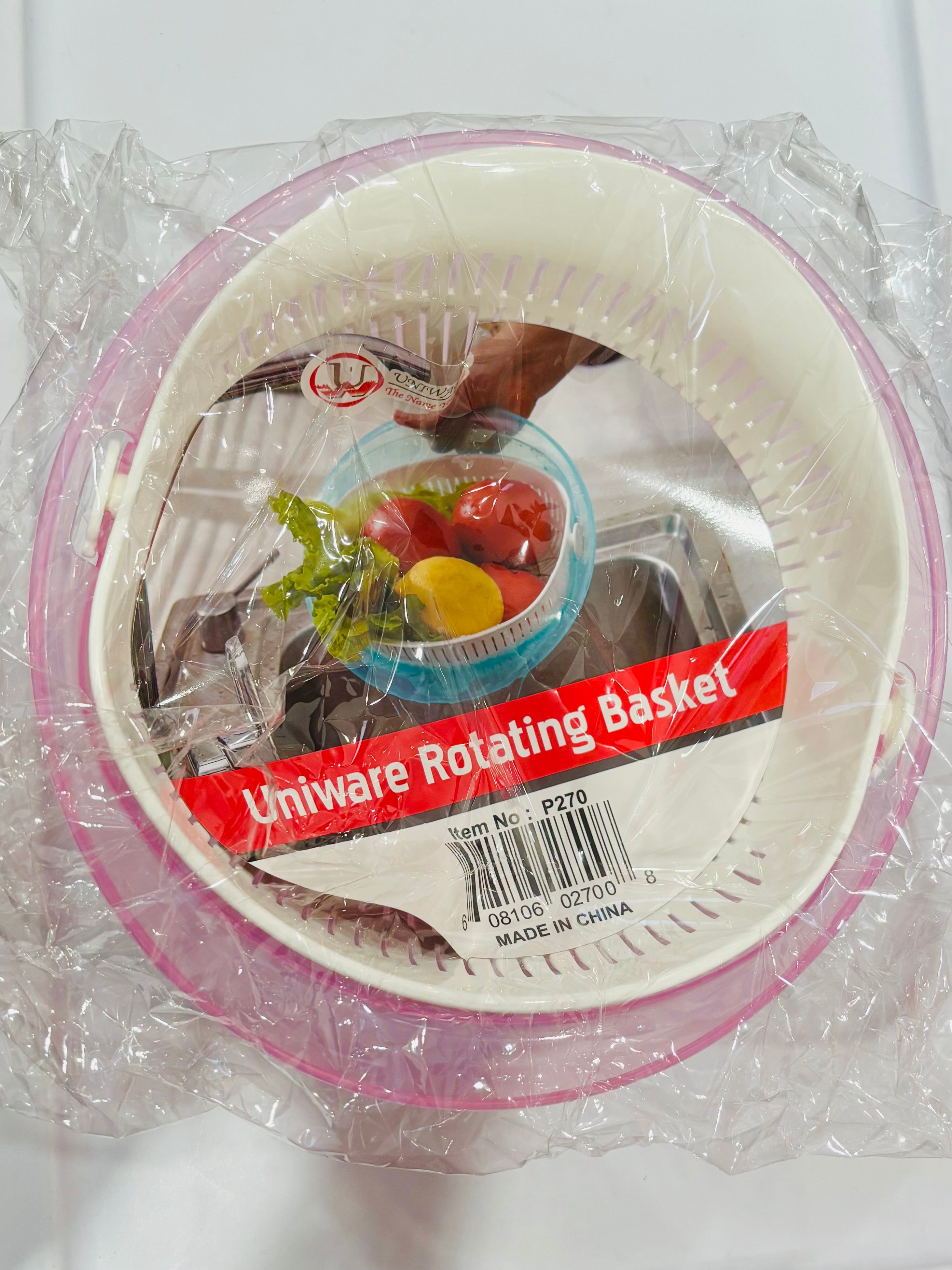 Rotating Vegetable Basket – Kitchen Spin Colander for Washing Fruits & Vegetables