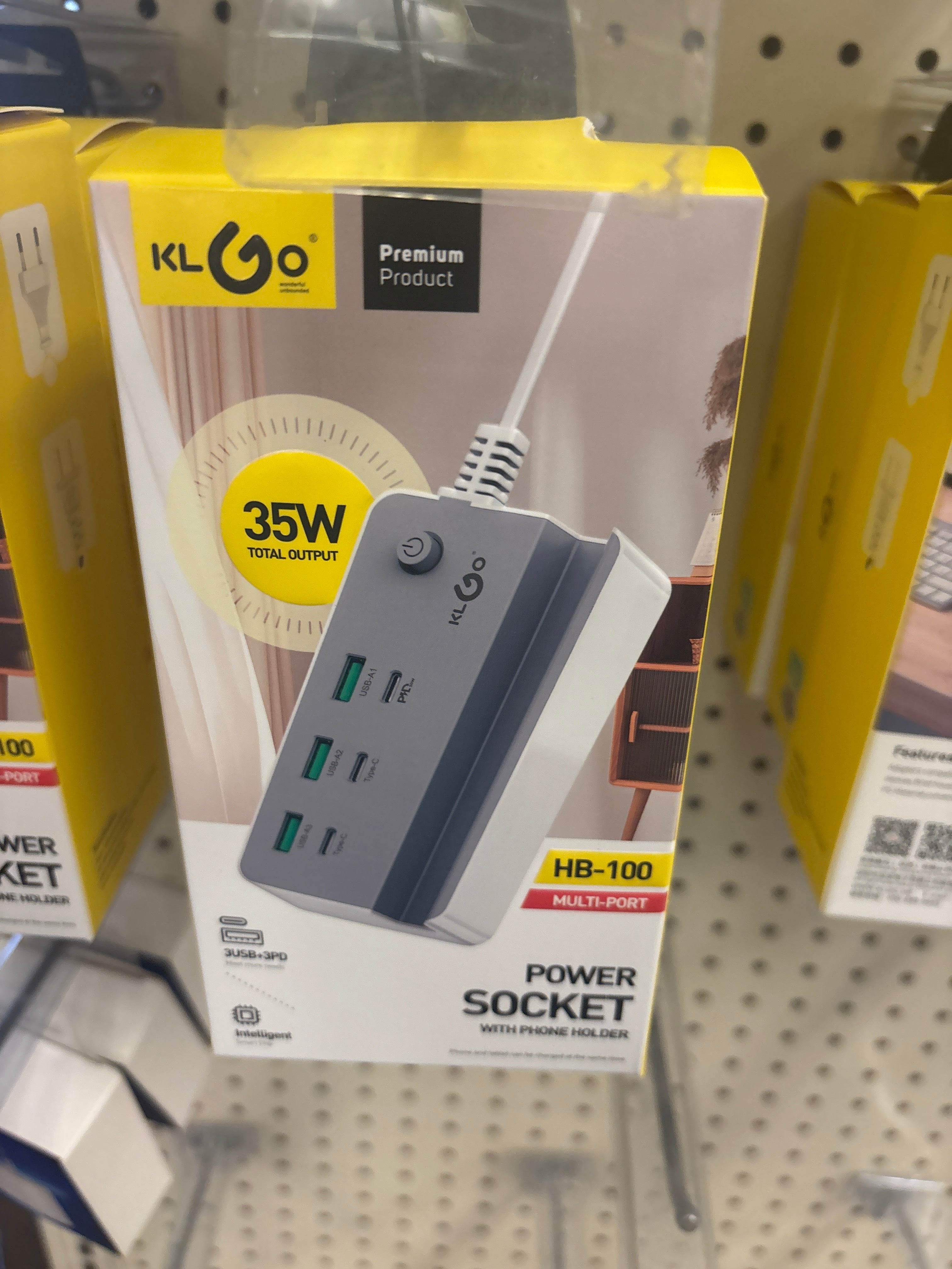 Power Socket With phone holder