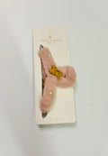 Cute Plush Hair Clip with Bear Charm – Fuzzy Pearl Hair Barrette for Women & Girls