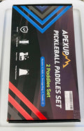 Pickleball Paddle Set 2 Pack Fiberglass Rackets with Balls Bag Towels Pickleball Starter Kit