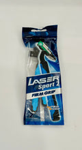 Laser Sport 2 Disposable Razors – Firm Grip Anti-Slip Handle (2 Pack)