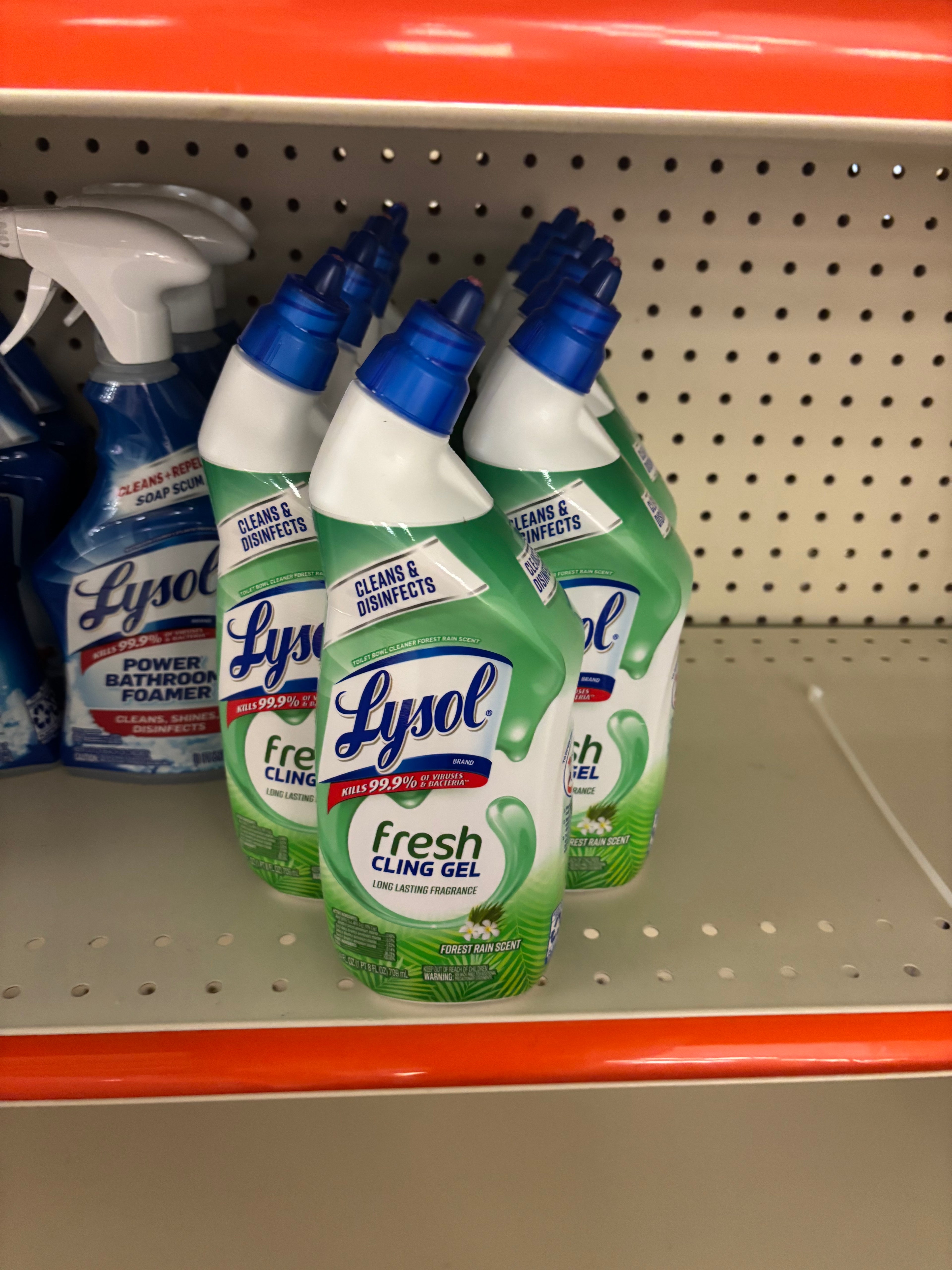 Lysol Toilet Bowl Cleaner – Fresh Cling Gel, Disinfecting Bathroom Cleaner