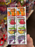 Multi flavored bubble gum