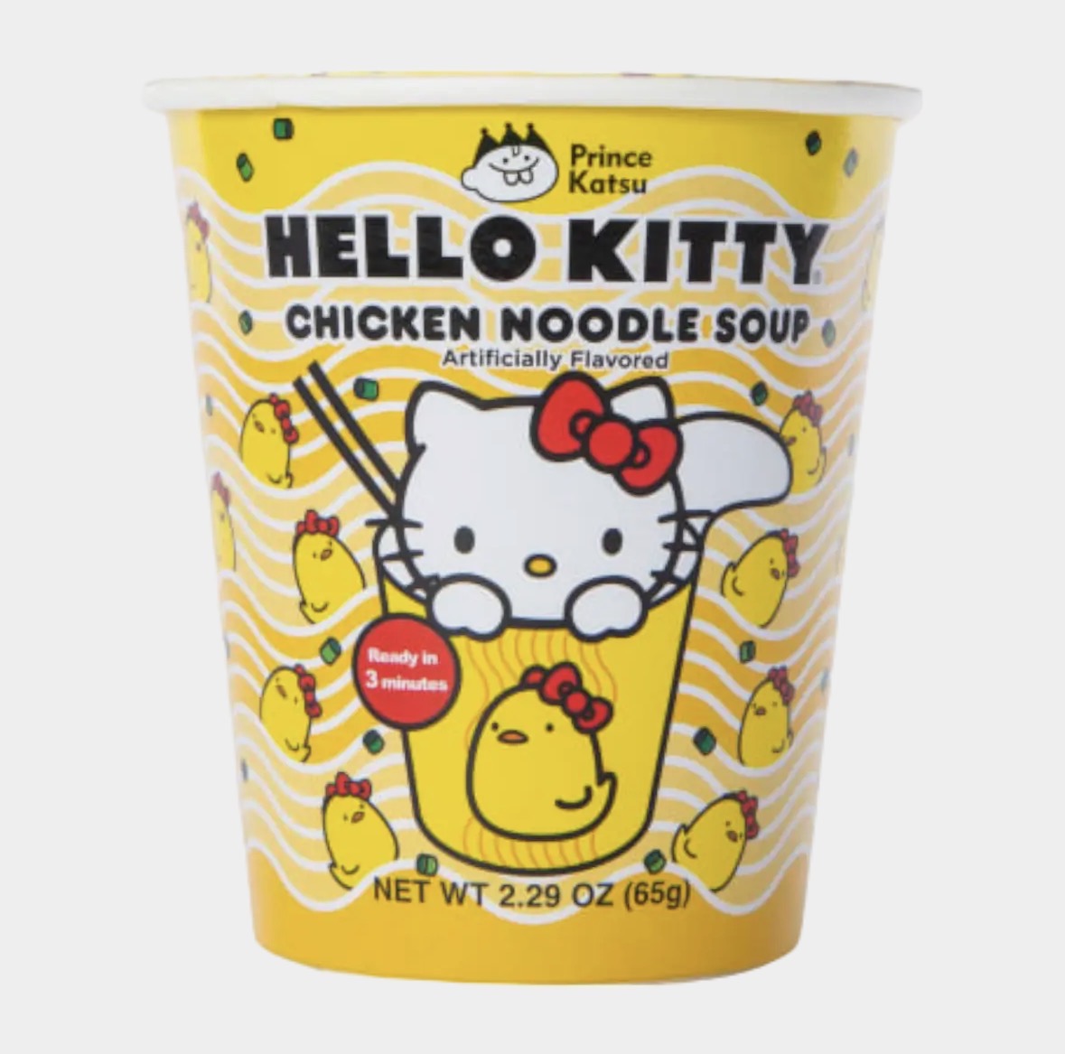 Hello Kitty Chicken Noodle Soup Cup Instant Ramen 65g Cute Sanrio Noodles