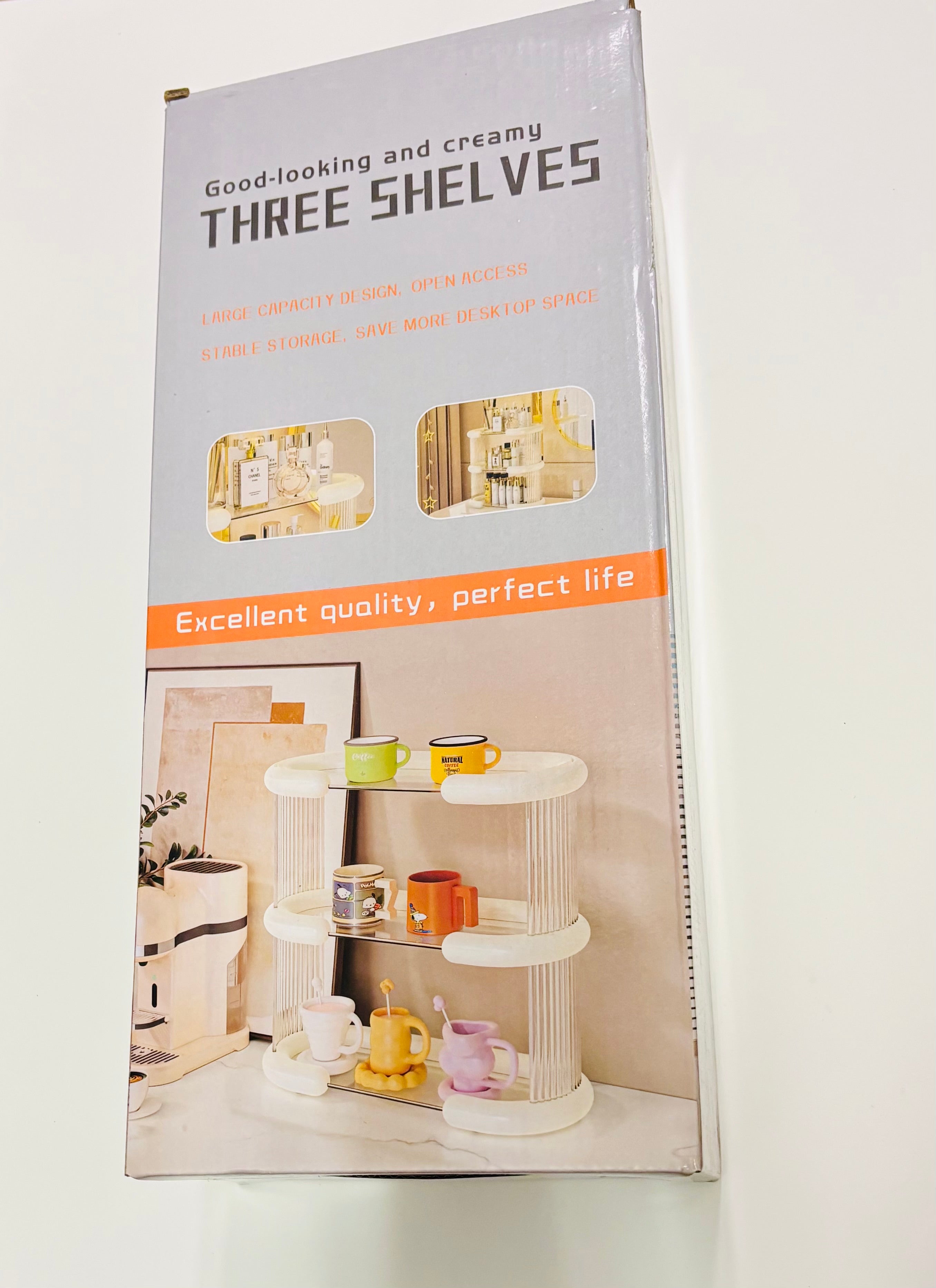 3-Tier Countertop Organizer Shelf – Desktop Storage Rack