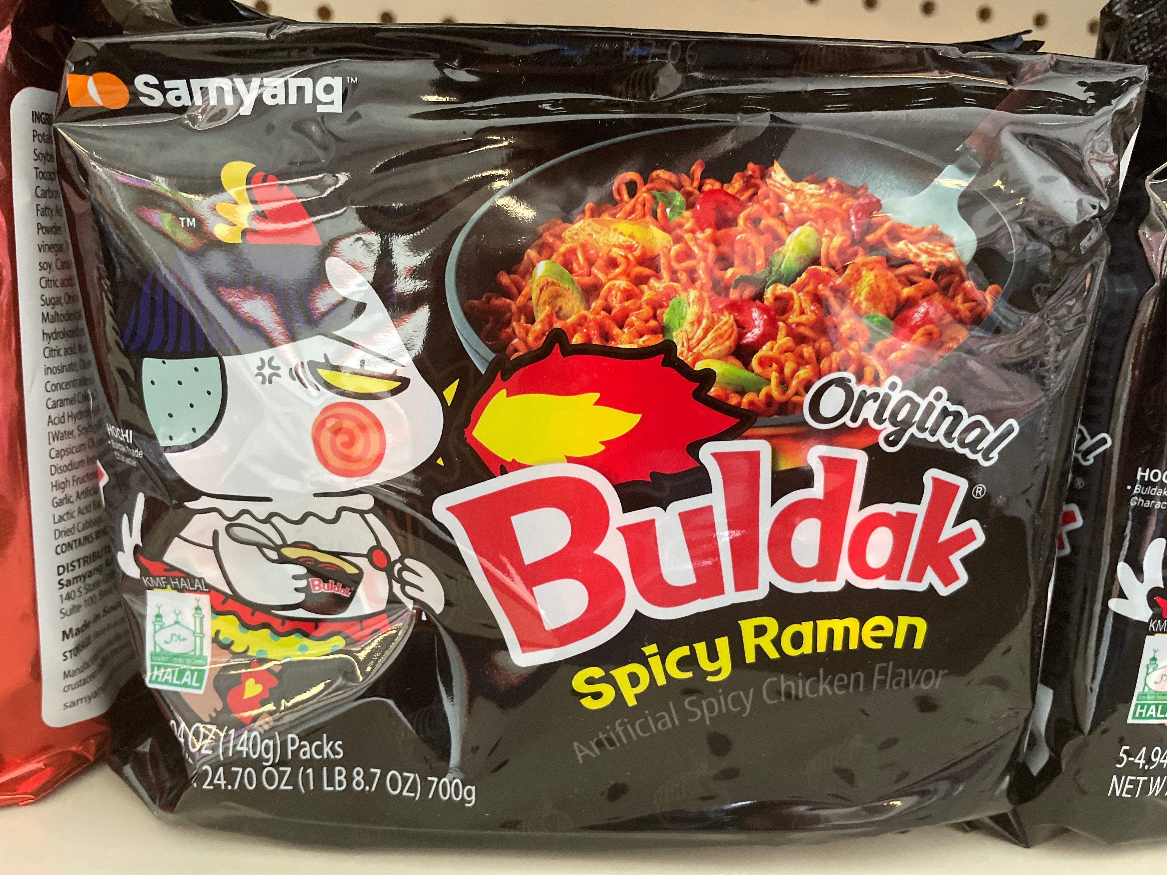 Original Buldak Spicy Ramen Artificial Spicy Chicken Flavor 5 Bags